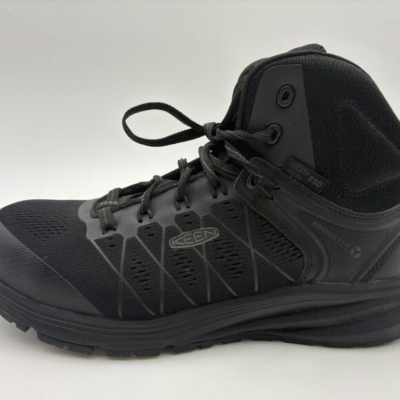 KEEN Vista Energy Mid ESD Black Work Boots Carbon Toe Mens 9D 1029686D main image 6